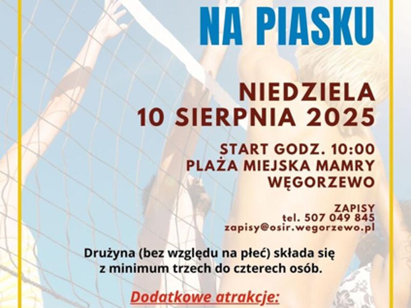 Plakat Rodzinnego Turnieju Siatkówki