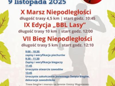 Plakat Jesiennego Święta Biegów 2025
