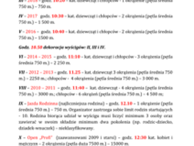 Harmonogram jazd 21-09-2025