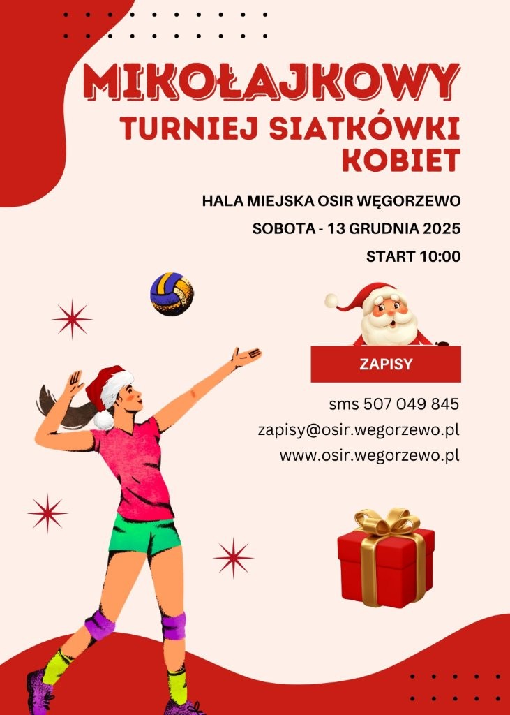 Plakat turnieju siatkówki