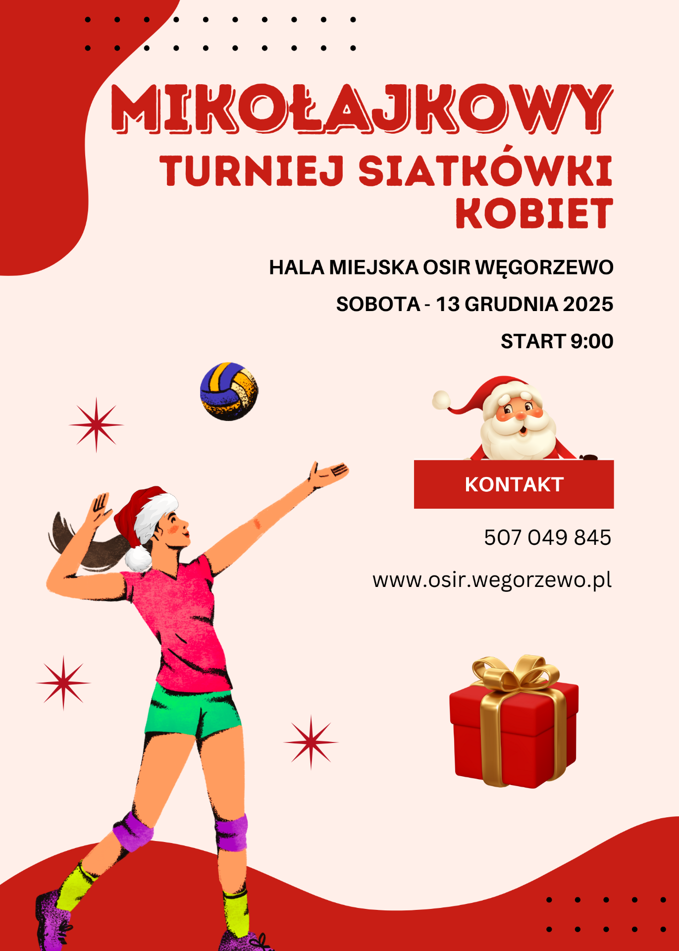 plakat turnieju siatkówki