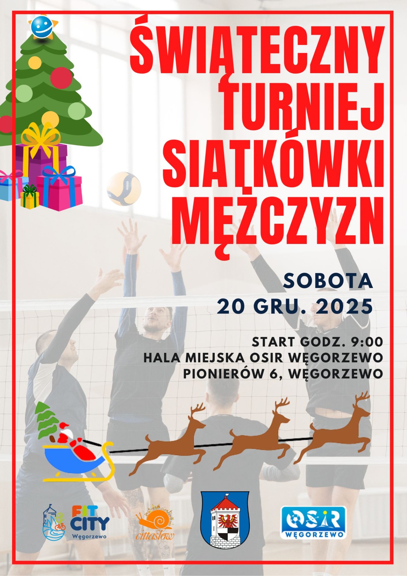 plakat turnieju siatkówki