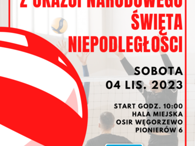 Plakat turnieju siatkówki