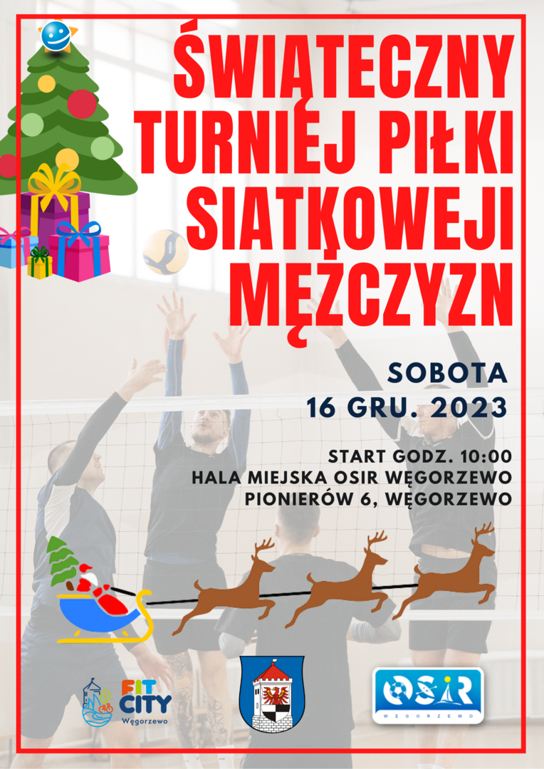 Plakat turnieju siatkówki