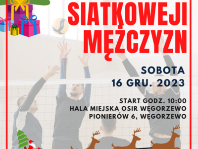 Plakat turnieju siatkówki