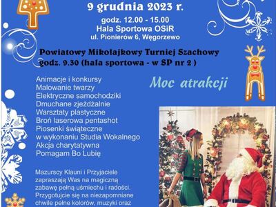 Plakat mikołajek dla dzieci 9-12-2023