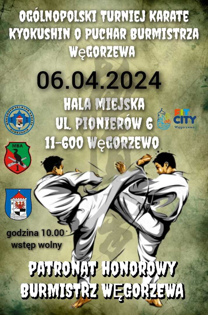 Plakat turnieju karate