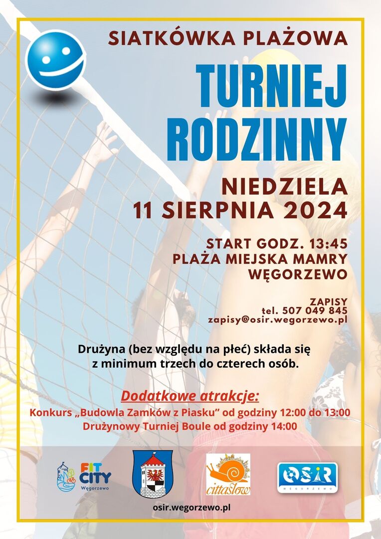 Siatkówka - turniej rodzinny 11 sierpnia 2024