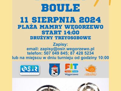 Turniej boule 11 sierpnia 2024