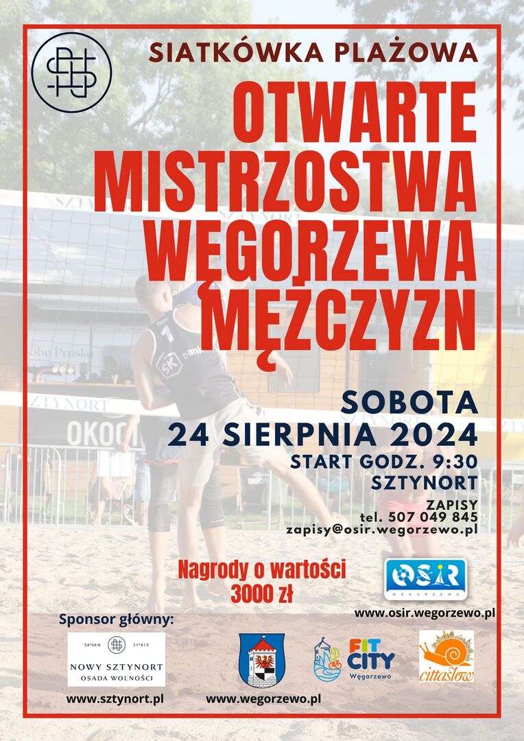Plakat siatkówki mężczyzn 2024