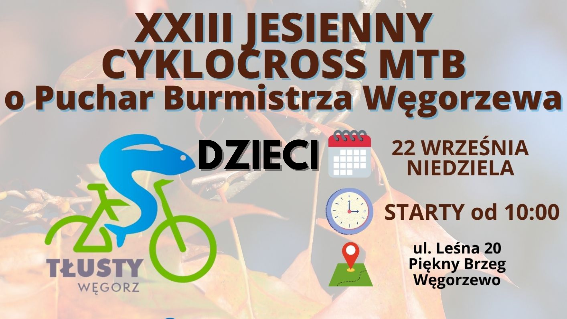Baner Cyklocrossu 2024 dzieci
