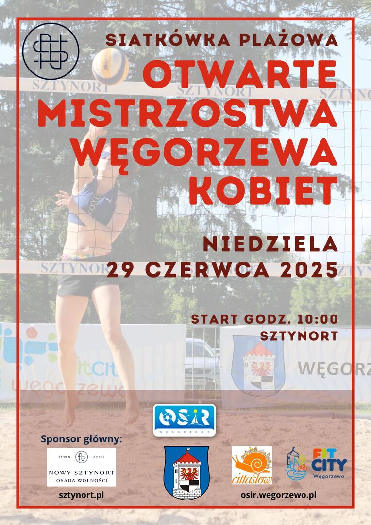 Plakat turnieju siatkówki