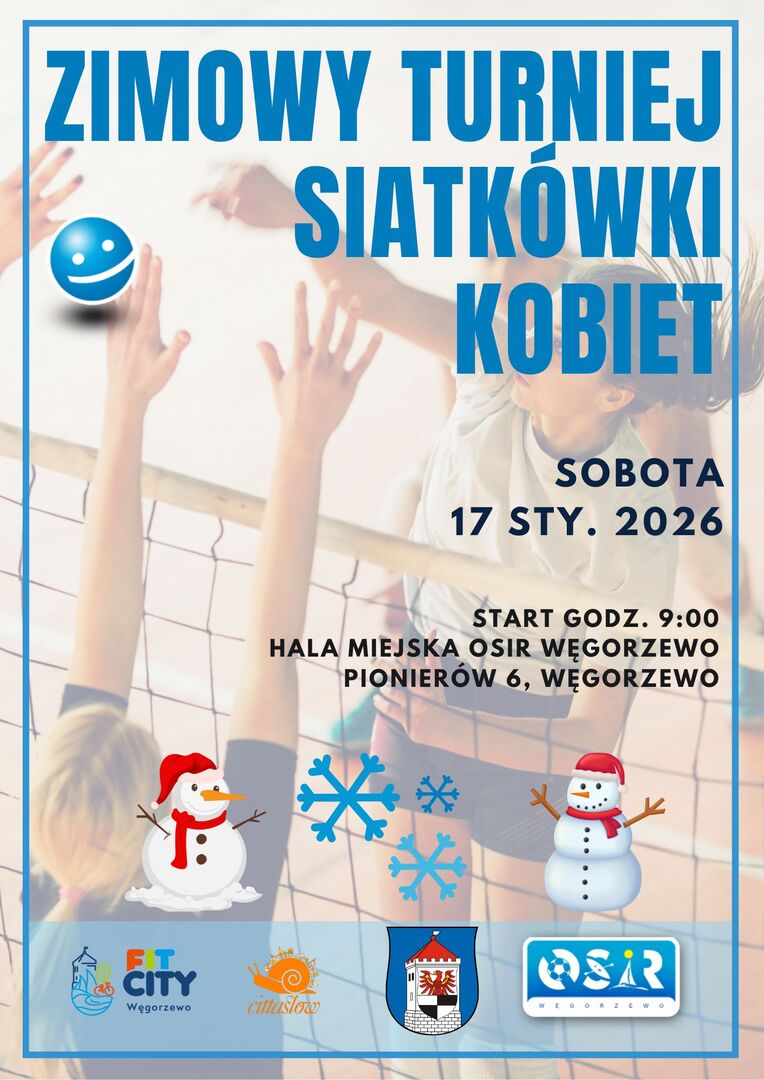 Plakat turnieju siatkówki kobiet
