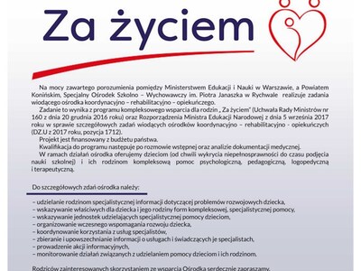 Program "Za życiem"