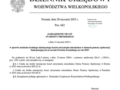Koszt utrzymania mieszkańca