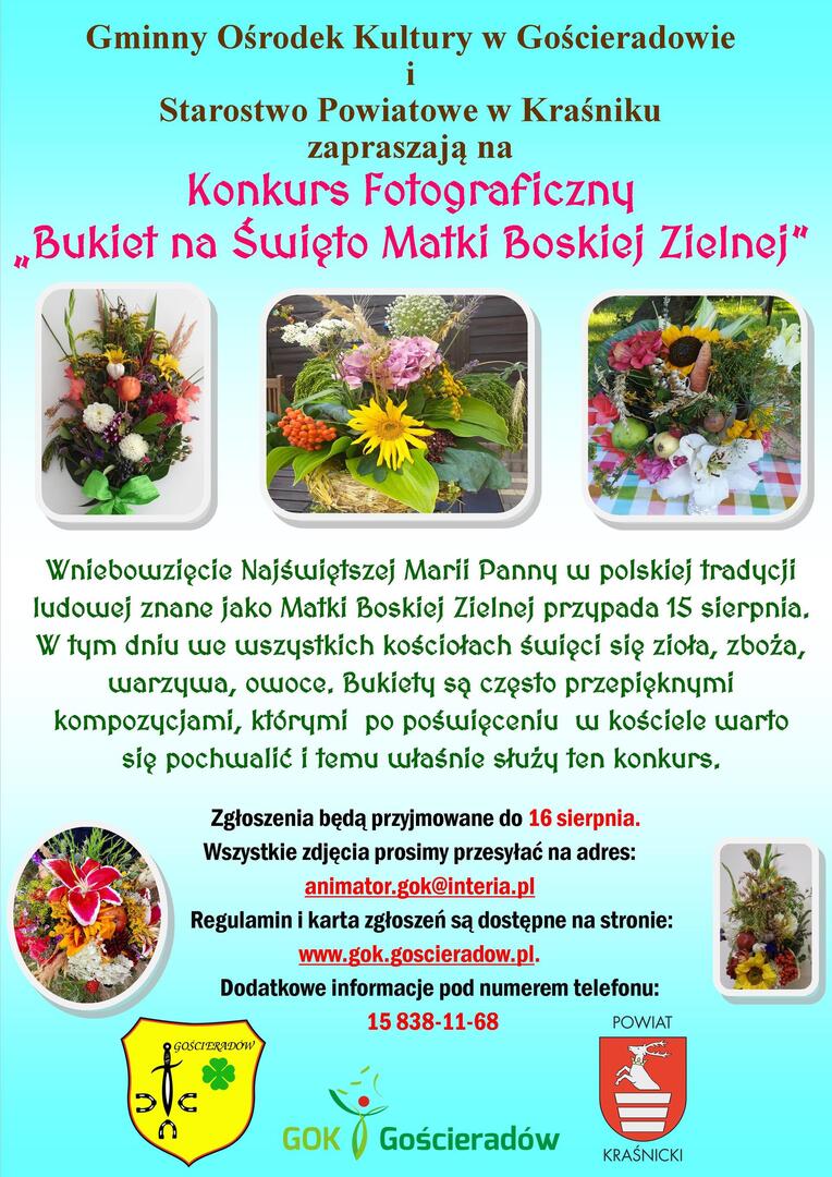 na zdjęciu bukiety