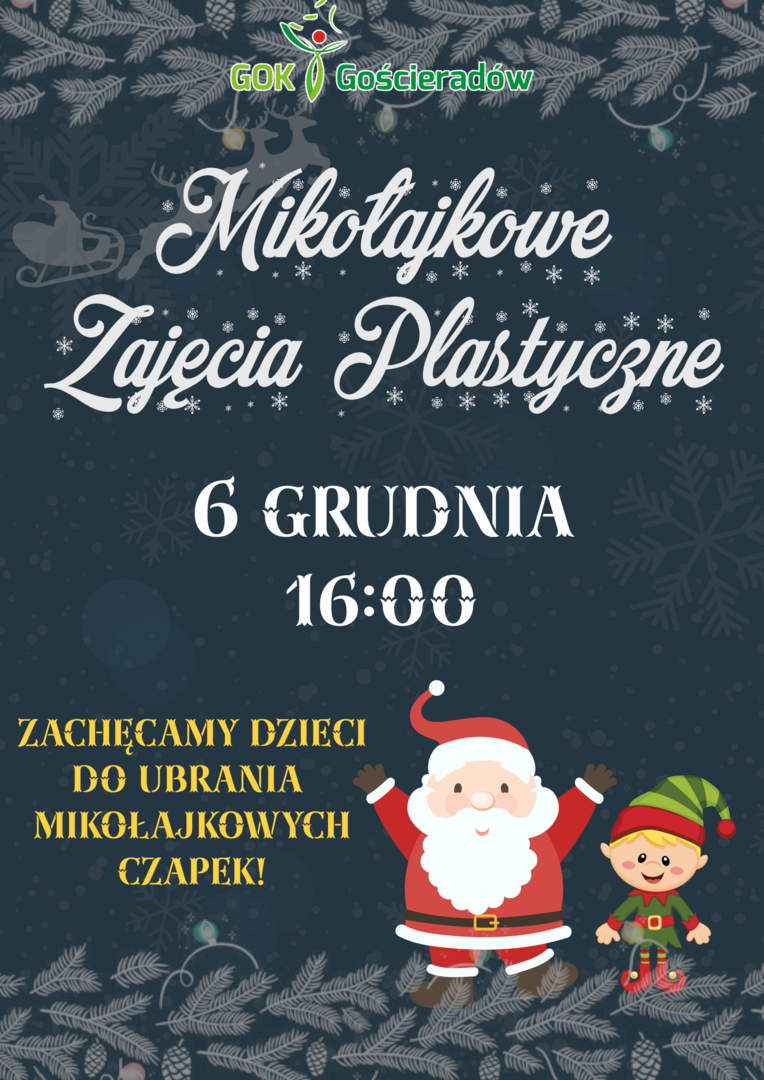 na zdjęciu Mikołaj z elfem