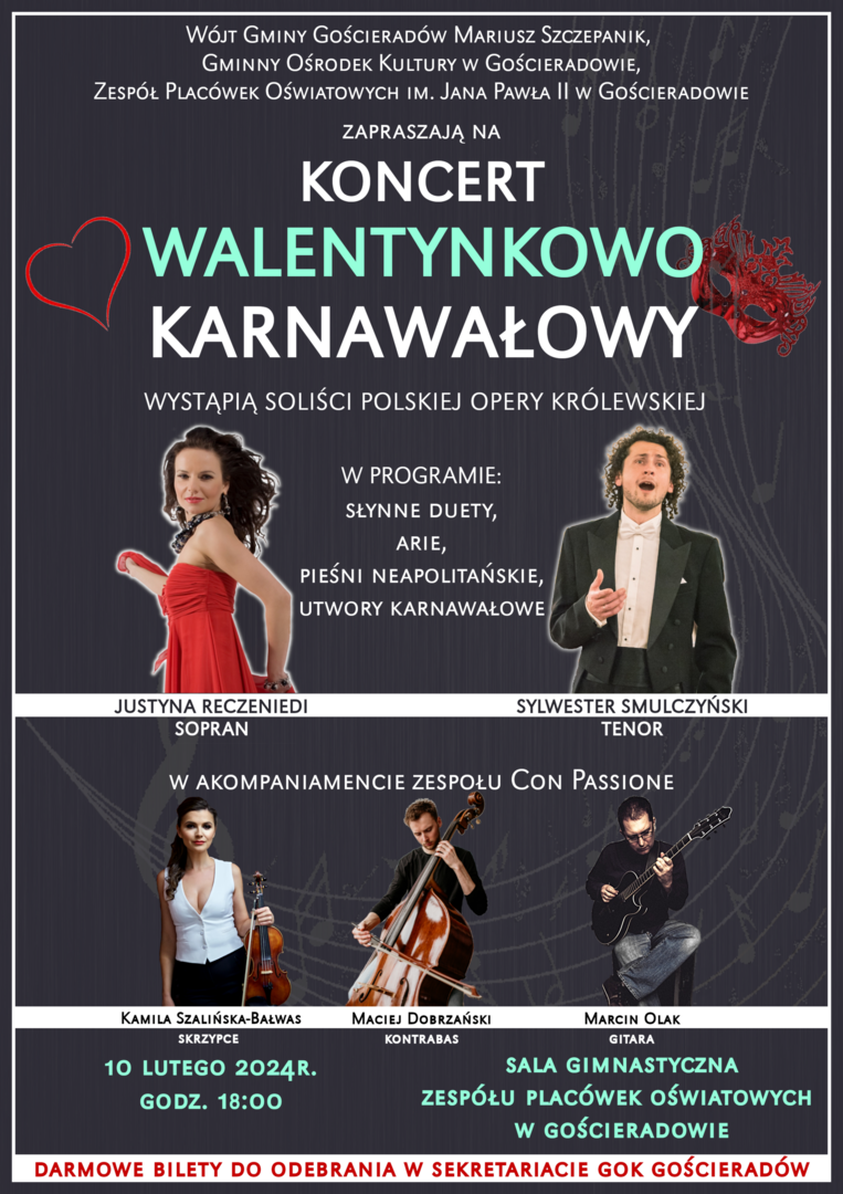 na zdjęciu sylwetki artystów
