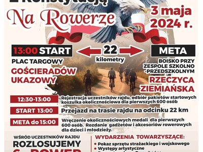 plakat zapraszający na rajd