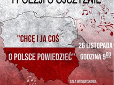 na zdjęciu obrys Polski w barwach białoczerwonych