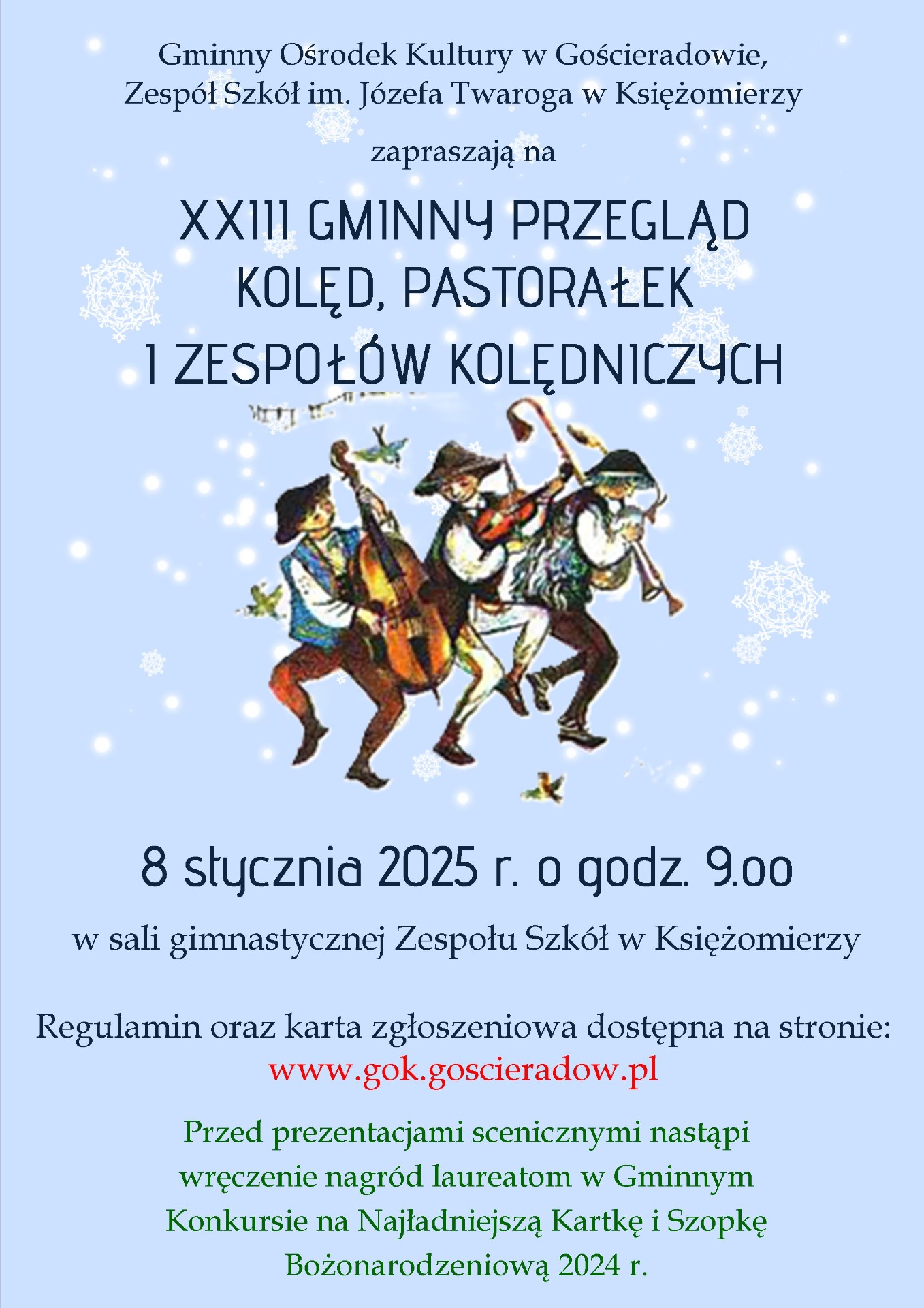 na pierwszym planie kolędnicy