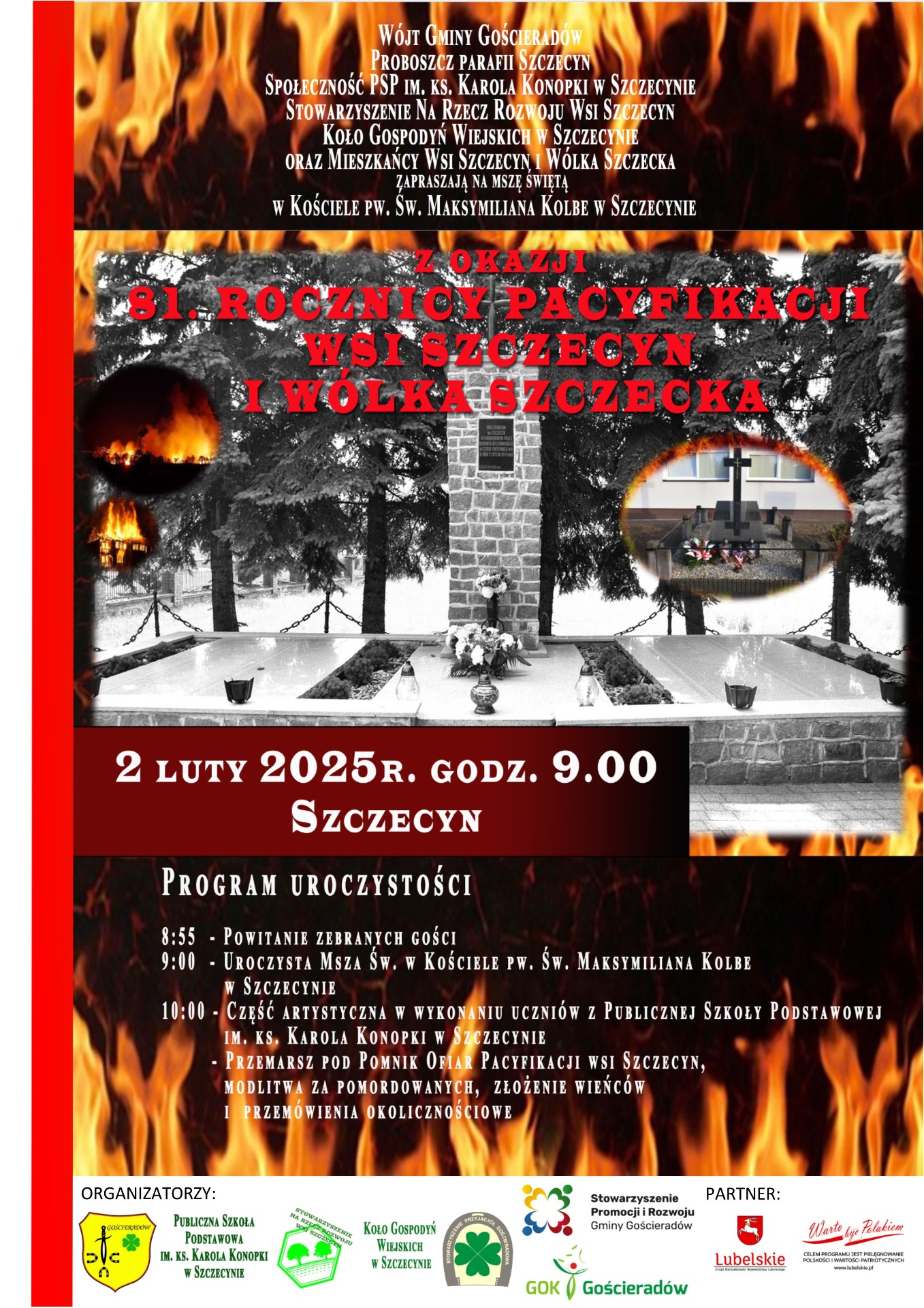 na pierwszym planie mogiła 