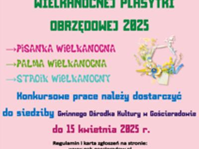 plakat informacyjny w nawiązaniu do świąt wielkanocnych