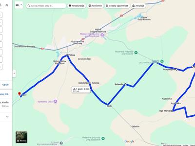 Mapa trasy rajdu