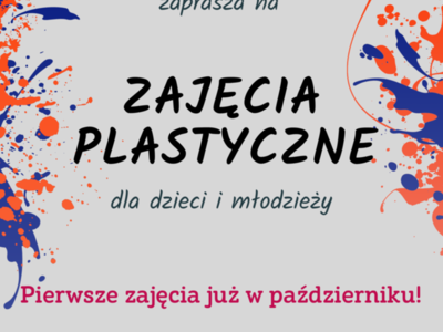 plamy farb i tekst