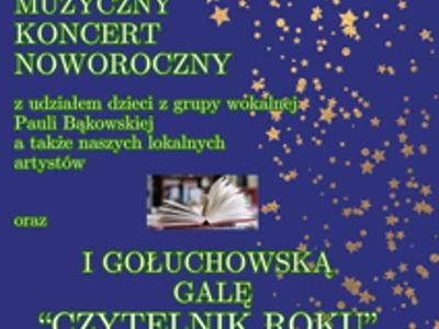 Plakat I Gołuchowska gala "Czytelnik roku"