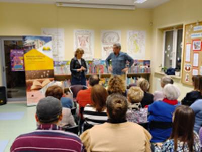 Marcin Meller, Monika Sobczak-Waliś i publiczność.