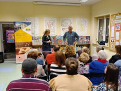 Marcin Meller, Monika Sobczak-Waliś i publiczność.
