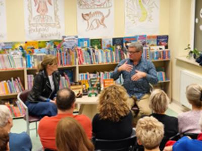 Marcin Meller, Monika Sobczak-Waliś i publiczność.