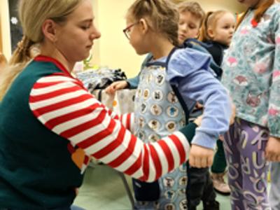 Przygotowanie dzieci przed zajęciami