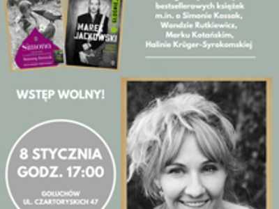 Plakat: spotkanie z Anną Kamińską