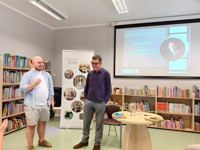 Spotkanie z Mirosławem Zbrojewiczem - Mirosław Zbrojewicz i publiczność