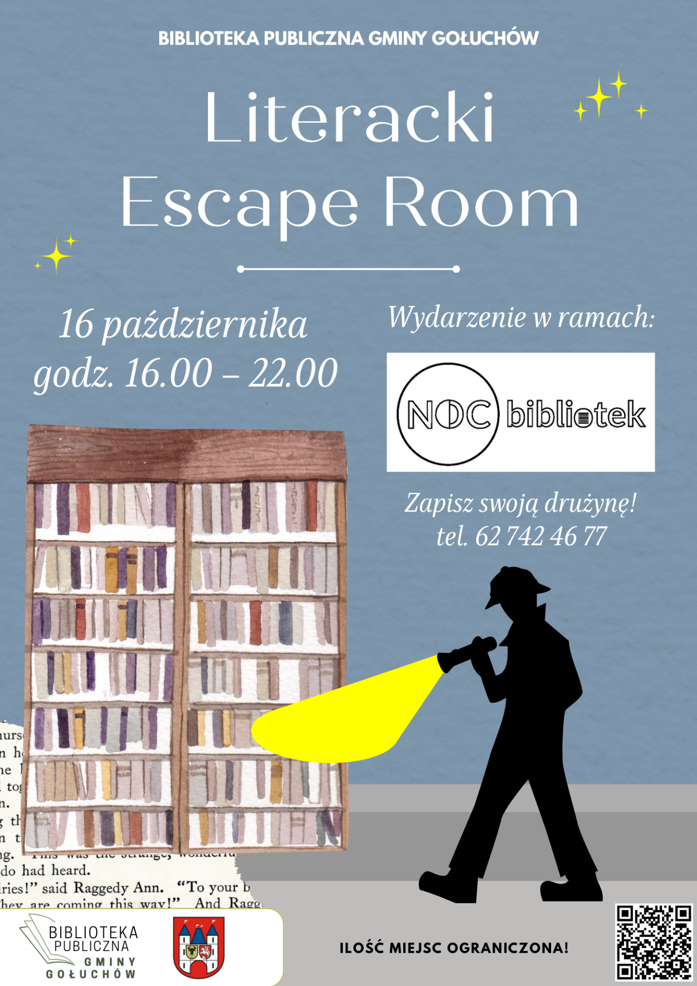Plakat: Literacki Escape Room