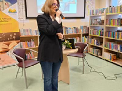 Spotkanie z Laurą Łącz - Dyrektor Monika Sobczak-Waliś