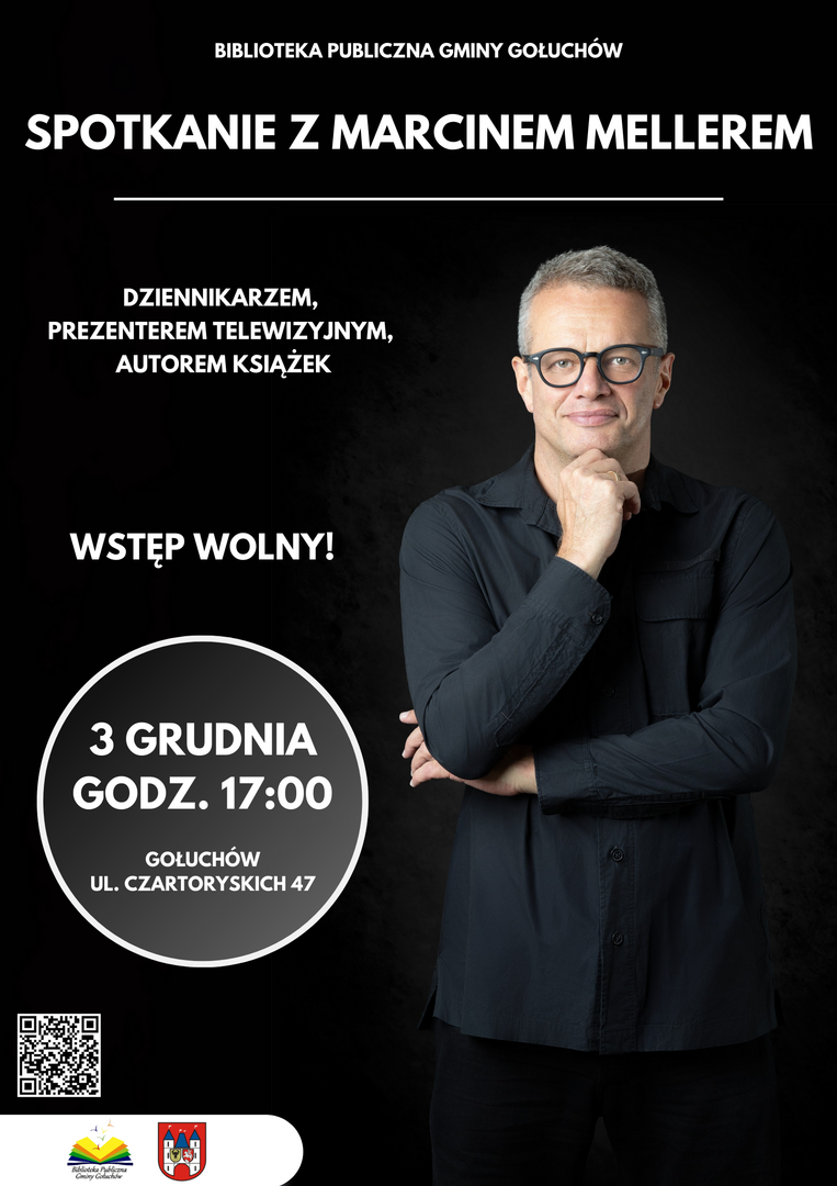 Plakat Spotkanie z Marcinem Mellerem