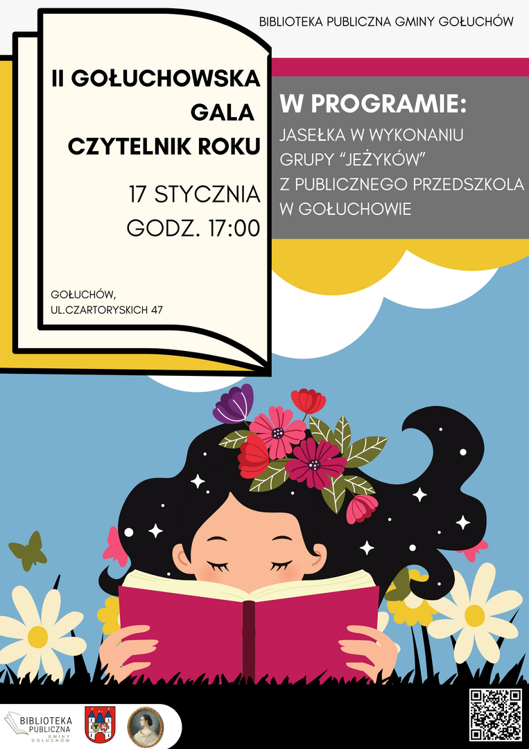 Plakat II Gołuchowska Gala Czytelnik Roku