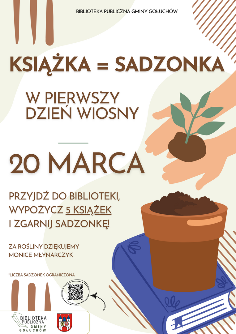 Plakat "Książka=sadzonka"