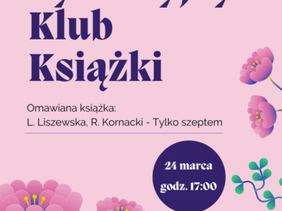 Plakat: "Dyskusyjny Klub Książki"