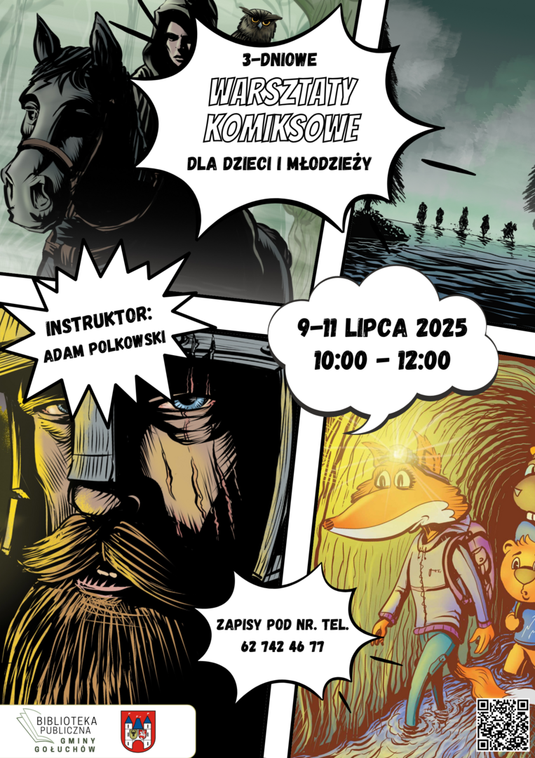 Plakat Warsztaty Komiksowe