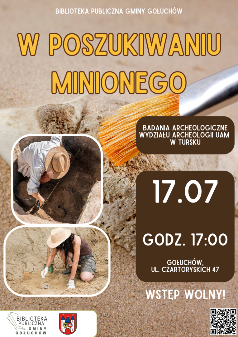 Plakat Spotkanie z archeologami