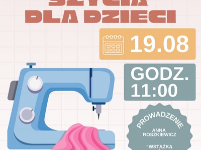 Plakat Warsztaty Szycia Dla Dzieci