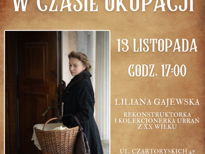 WYKŁAD "MODA CYWILNA W CZASIE OKUPACJI"