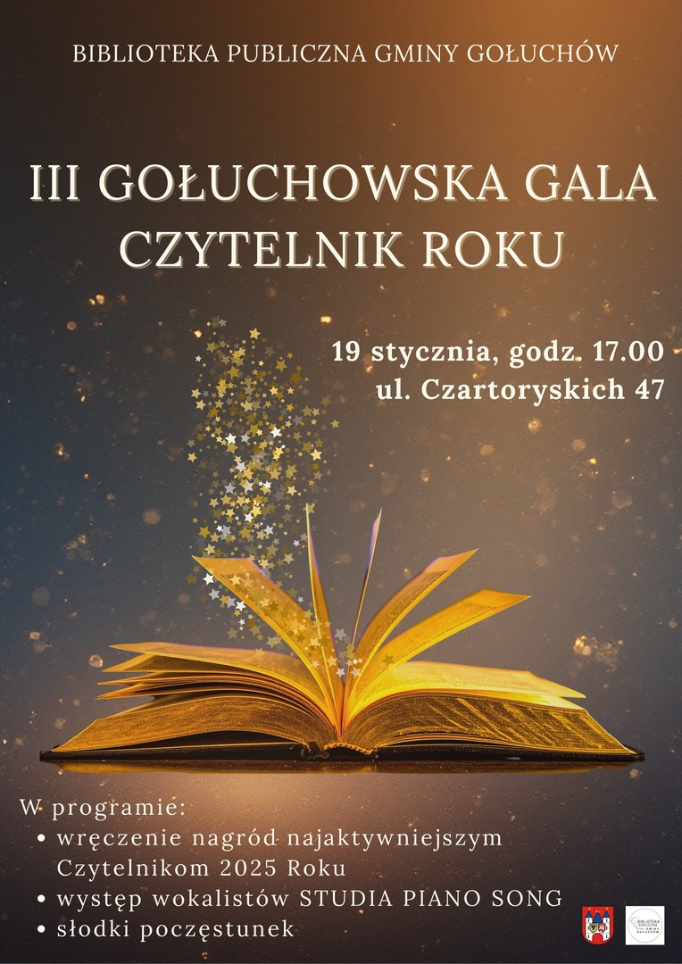 Plakat III Gołuchowska Gala Czytelnik Roku