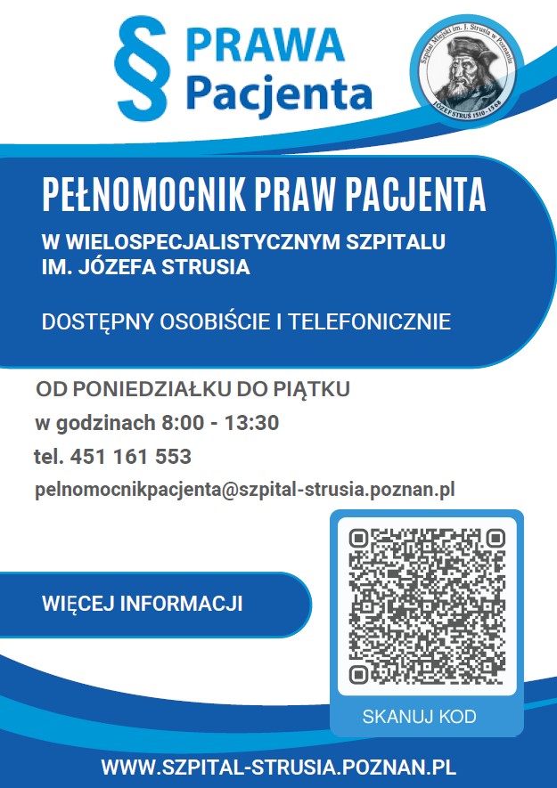 plakat informacyny pelnomocnika praw pacjenta