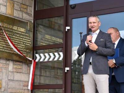 Zastępca Prezydenta Poznania Jędrzej Solarski podczas przemówienia 