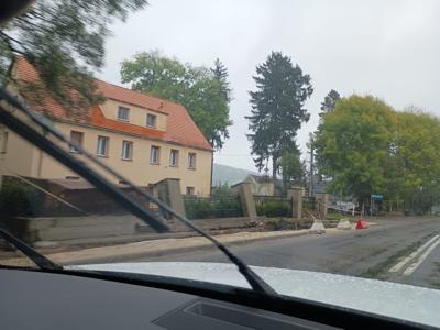 Zdjęcie ukazujące skutki powodzi w Trzebieszowicach